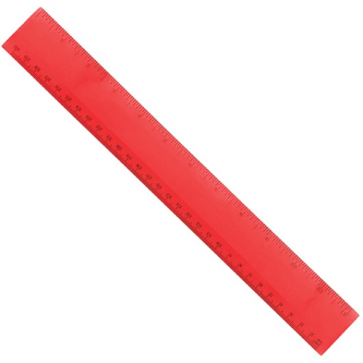 Plastic Rulers red